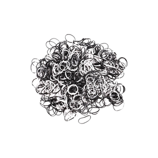 Mini Rubber Hair Bands Black & White
