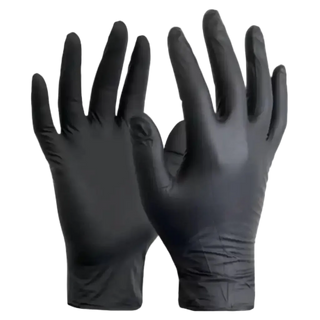 Black Nitrile Gloves Large (10pcs)